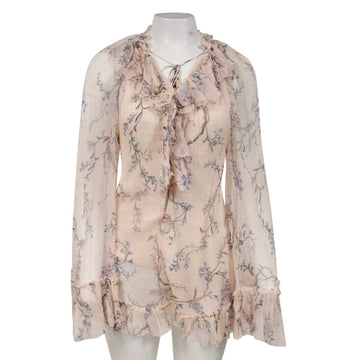 Silk Dress Size 1 Pale Pink Paradiso Florating Floral Playsuit ZIMMERMANN 