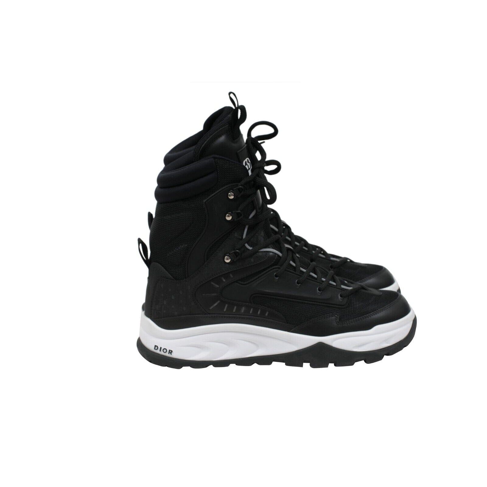 Christian Dior Snow Boots Oblique Black Logo Winter Ski Lace Up Monogram Logo Dior Oblique Laced Snow Boots – Savonches main image 4