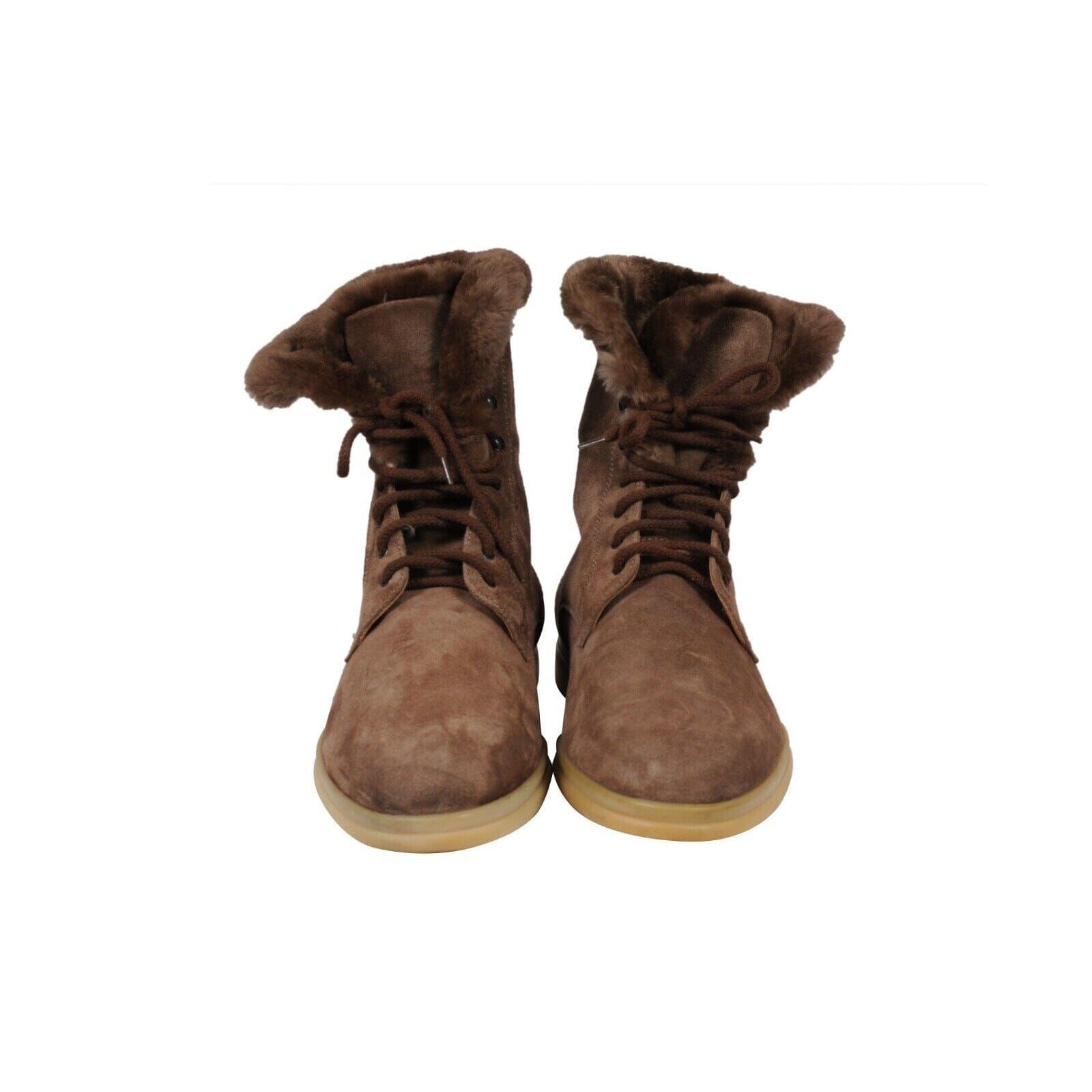 Loro Piana Men Snow Dream Beaver Fur Lined Boots US 12 EU 45 Brown Suede  Lace Up – THE-ECHELON