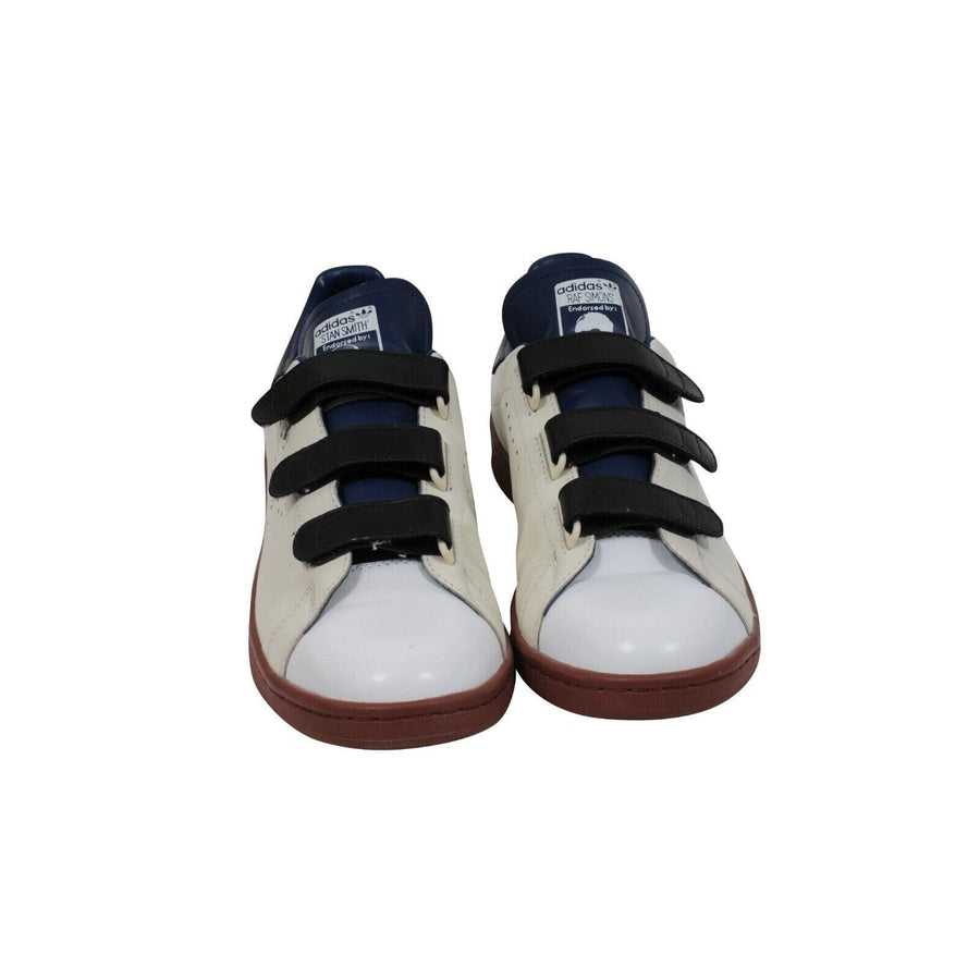 Adidas Raf Simons Mens Stan Smith US9 White Brown Blue Carry Ove Strap Sneakers – THE-ECHELON