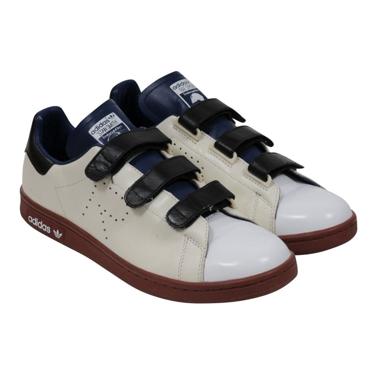Adidas Raf Simons Mens Stan Smith US9 White Brown Blue Carry Ove Strap  Sneakers – THE-ECHELON