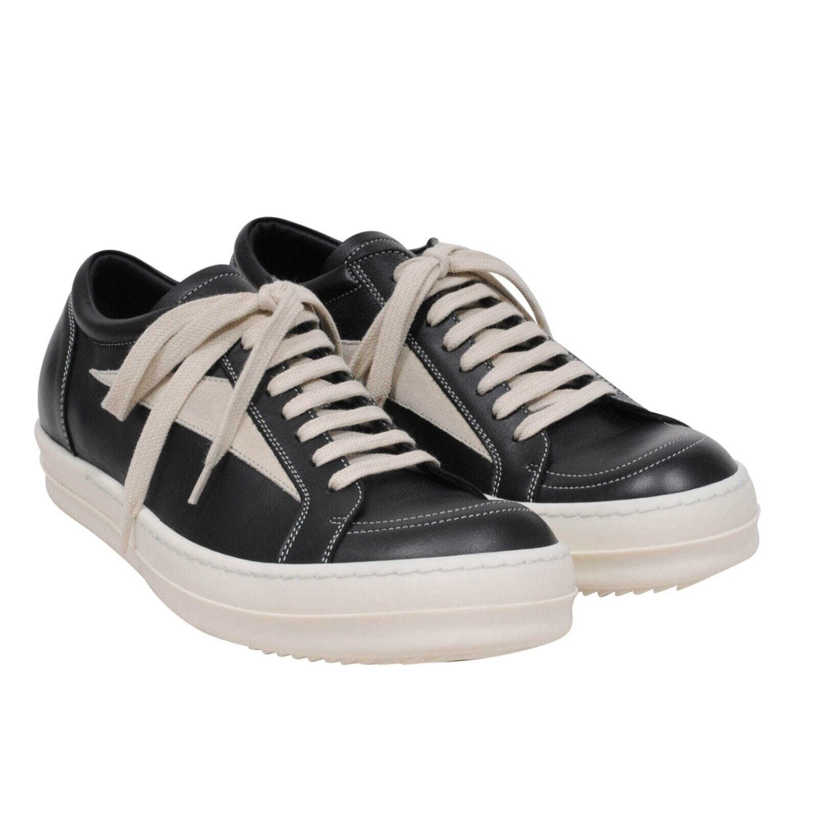 Strobe Vintage Low Top Sneakers Black White Mainline