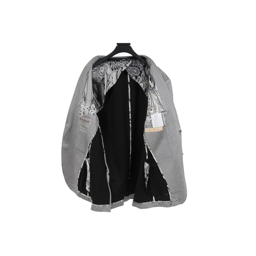 Superleggera NJ Black White Gray Blazer ETRO 