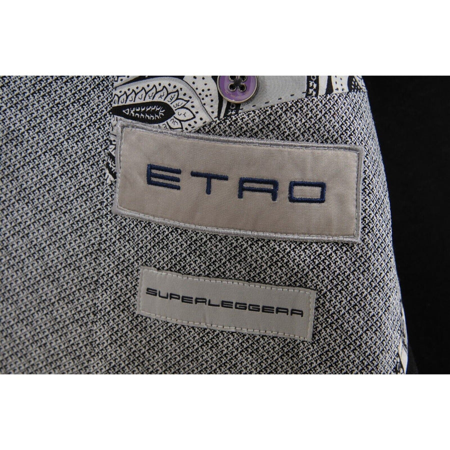 Superleggera NJ Black White Gray Blazer ETRO 