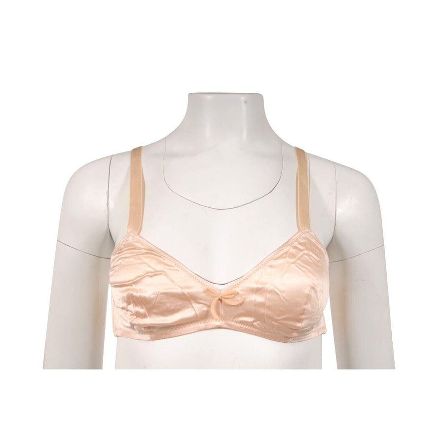 Prada Tan Nude Pink Stretch Silk Bralette IT2 US 34/M – THE-ECHELON