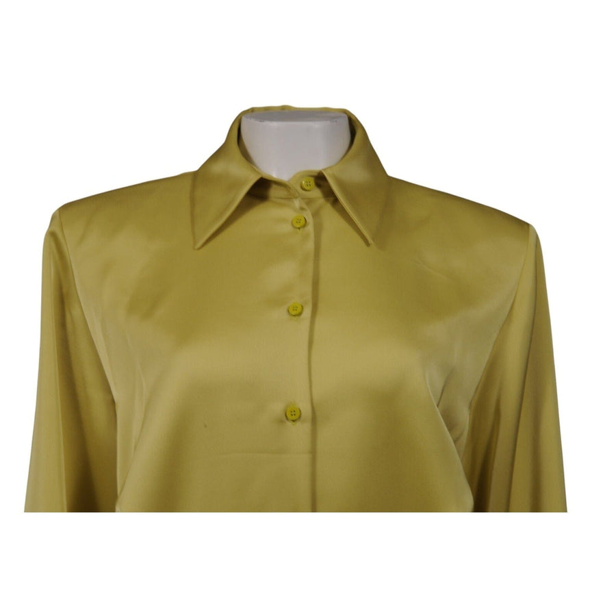 The Attico Women Margot Mini Dress Size IT 44 Large Lime Green Long Sleeve THE-ECHELON The Attico Women Margot Mini Dress Size IT 44 Large Lime Green Long Sleeve THE-ECHELON