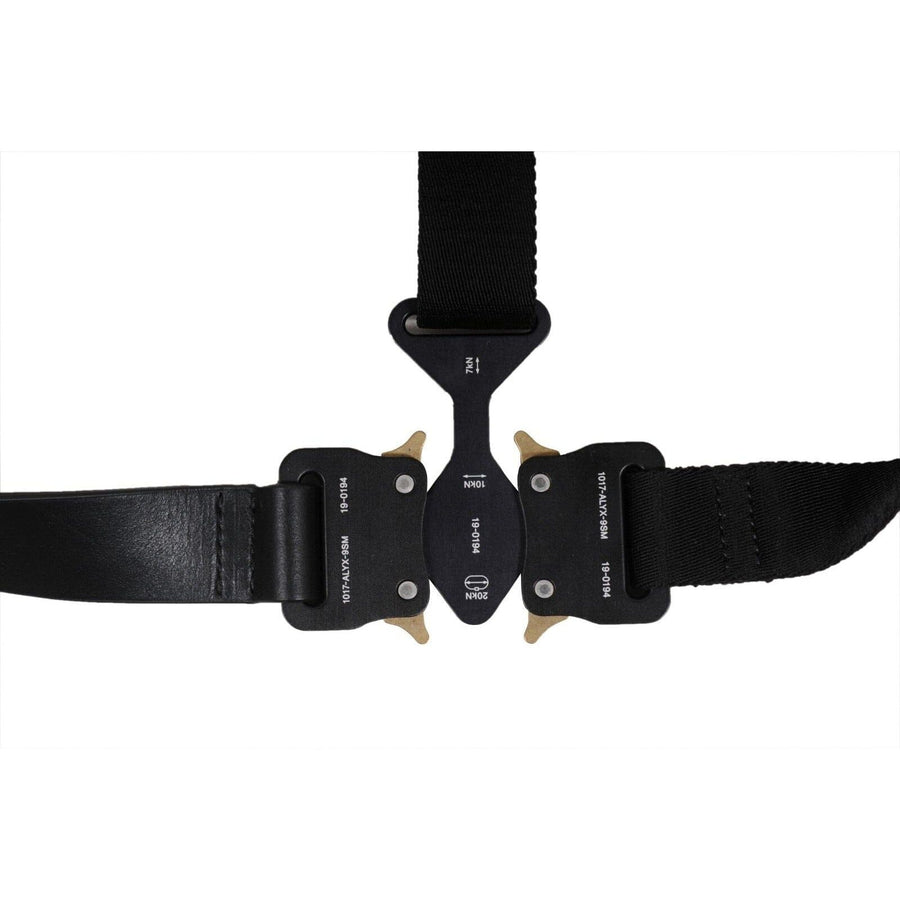 Tri Buckle Chest Harness Black Leather Tactical Military Belt 1017 ALYX 9SM 