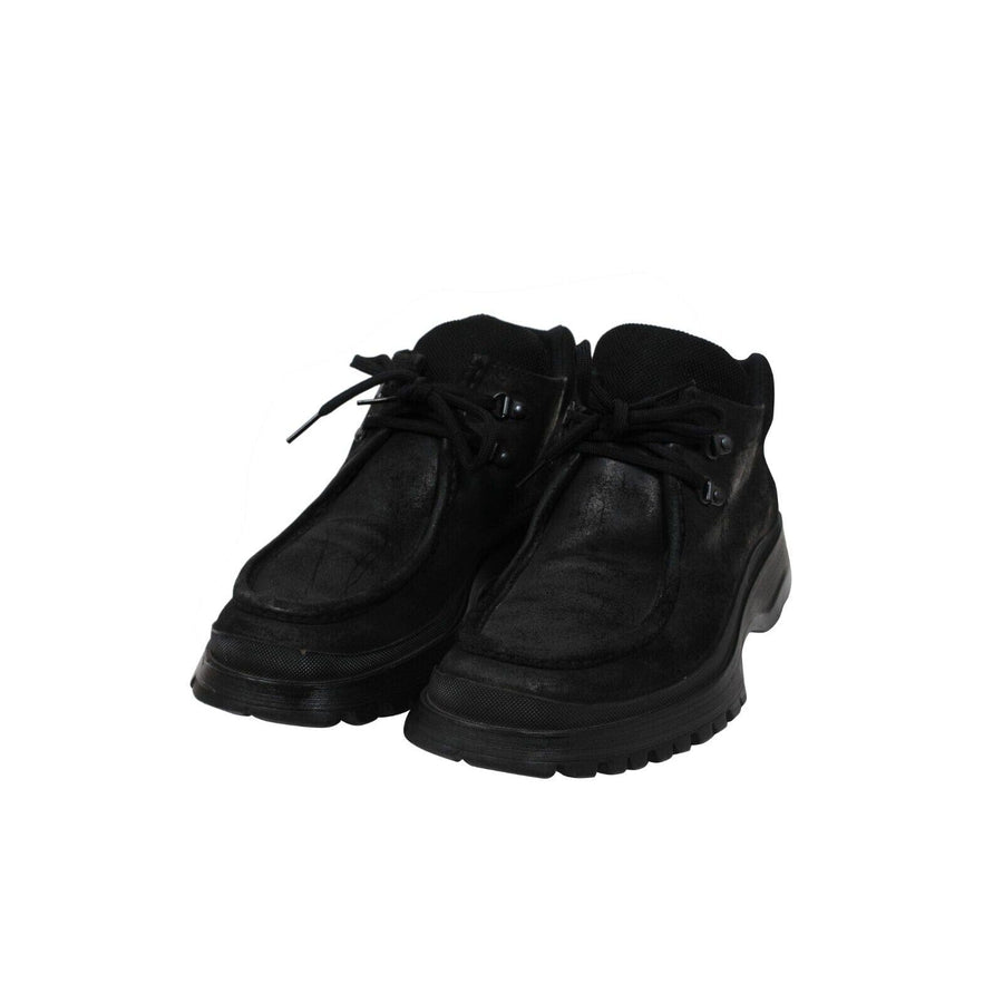 Tyrolean Brixxen Hiking Boots Black Leather Vintage Derby PRADA 