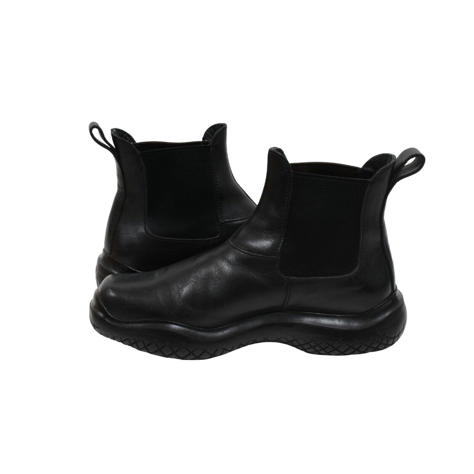Prada Men Vintage Chelsea Boot US7.5 UK6.5 Black Leather