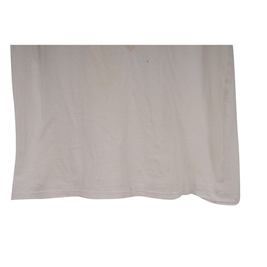 Vintage Distressed T Shirt Size Medium White 100% Cotton Thrashed Balmain 