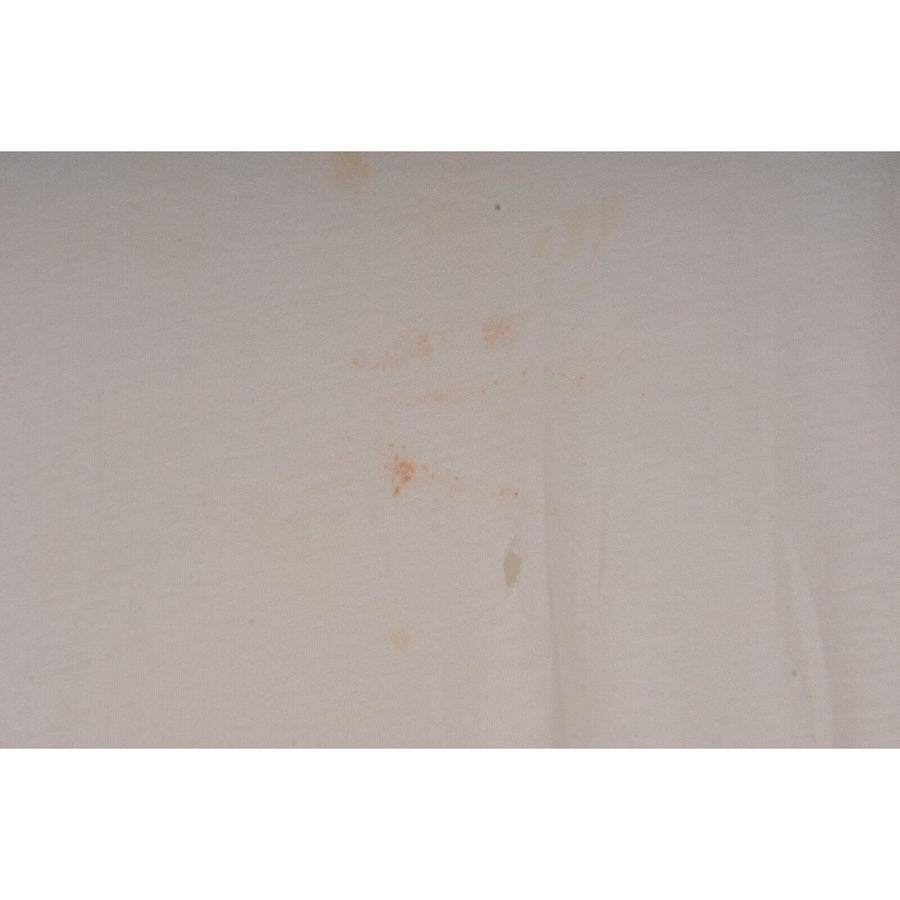 Vintage Distressed T Shirt Size Medium White 100% Cotton Thrashed Balmain 