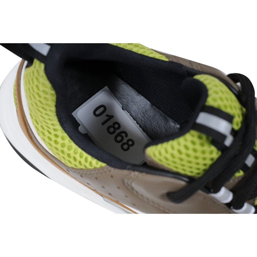 White Brown Neon Green B22 Sneakers Chunky Dad DIOR 