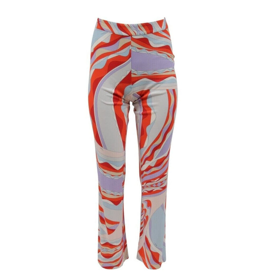 Wide Leg Pants Purple Red Blue Flowy Trousers Emilio Pucci 