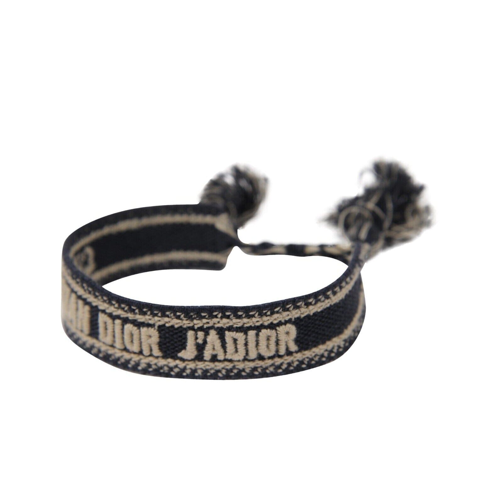 Christian Dior Woven Cotton J'Adior Friendship Bracelet Navy Blue