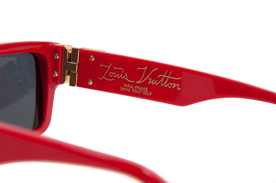 Louis Vuitton 1.1 Millionnaires Red Plastic Sunglasses