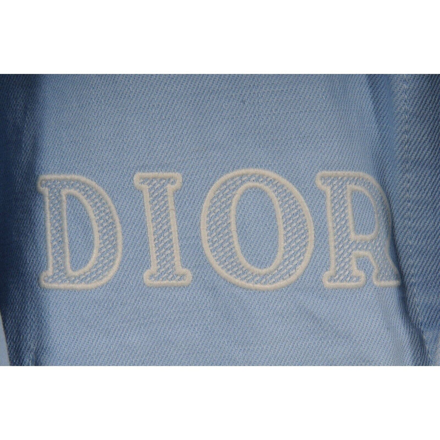 1947 Logo Light Blue White Jean Denim Jacket DIOR 