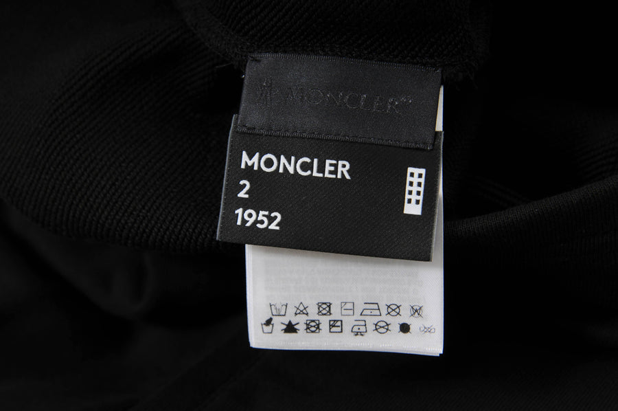 2 Moncler 1952 Black Awake NY Edition Logo French Terry Lounge Pants MONCLER 