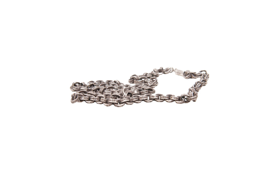 20in .925 Silver Paper Chain Necklace CHROME HEARTS 