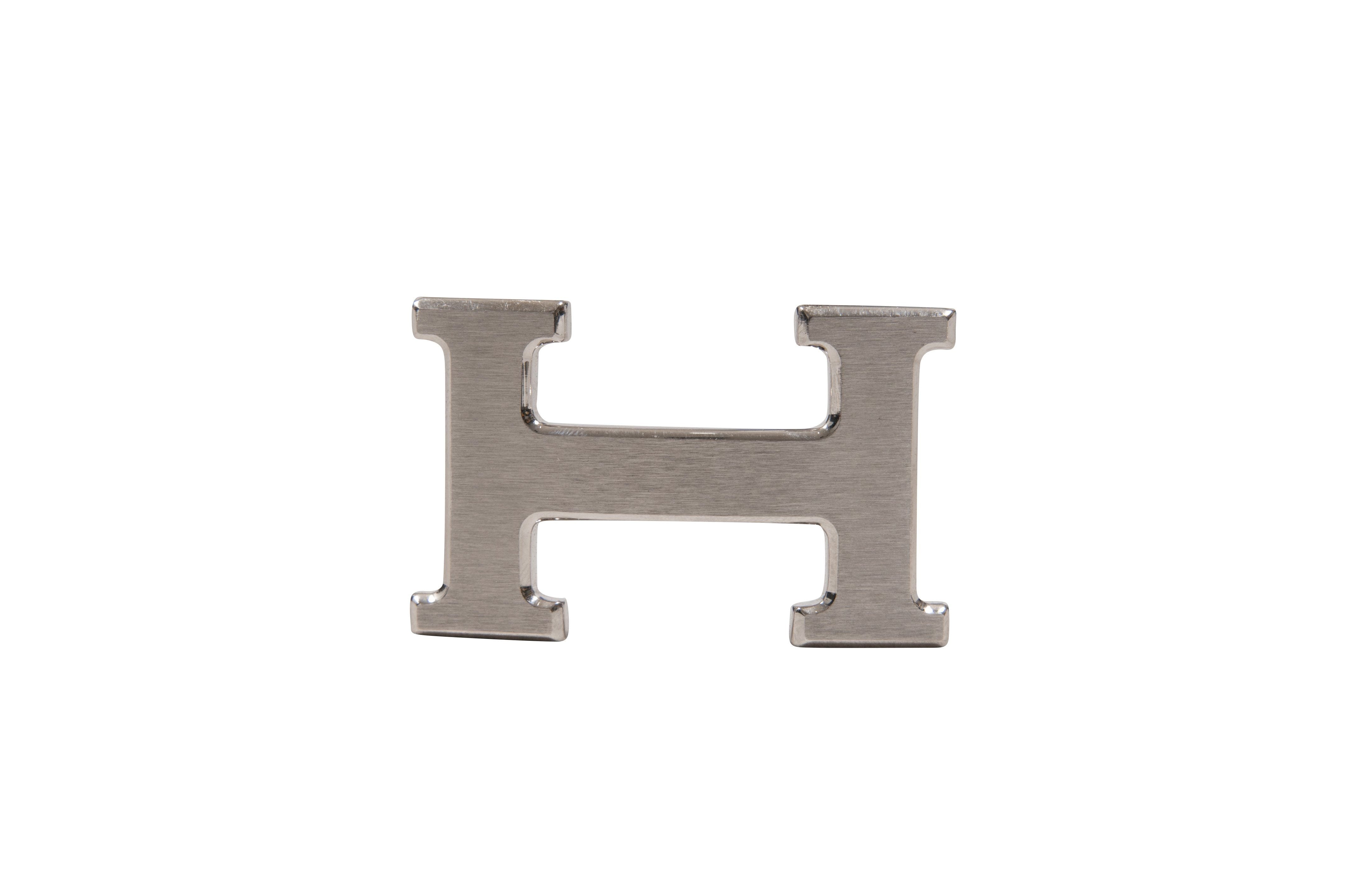 Hermes Belt 80 Constance Etoupe White Guilloche Silver Hermes Epsom Swift 24mm Mini Constance H Belt 75 30 White  main image 4