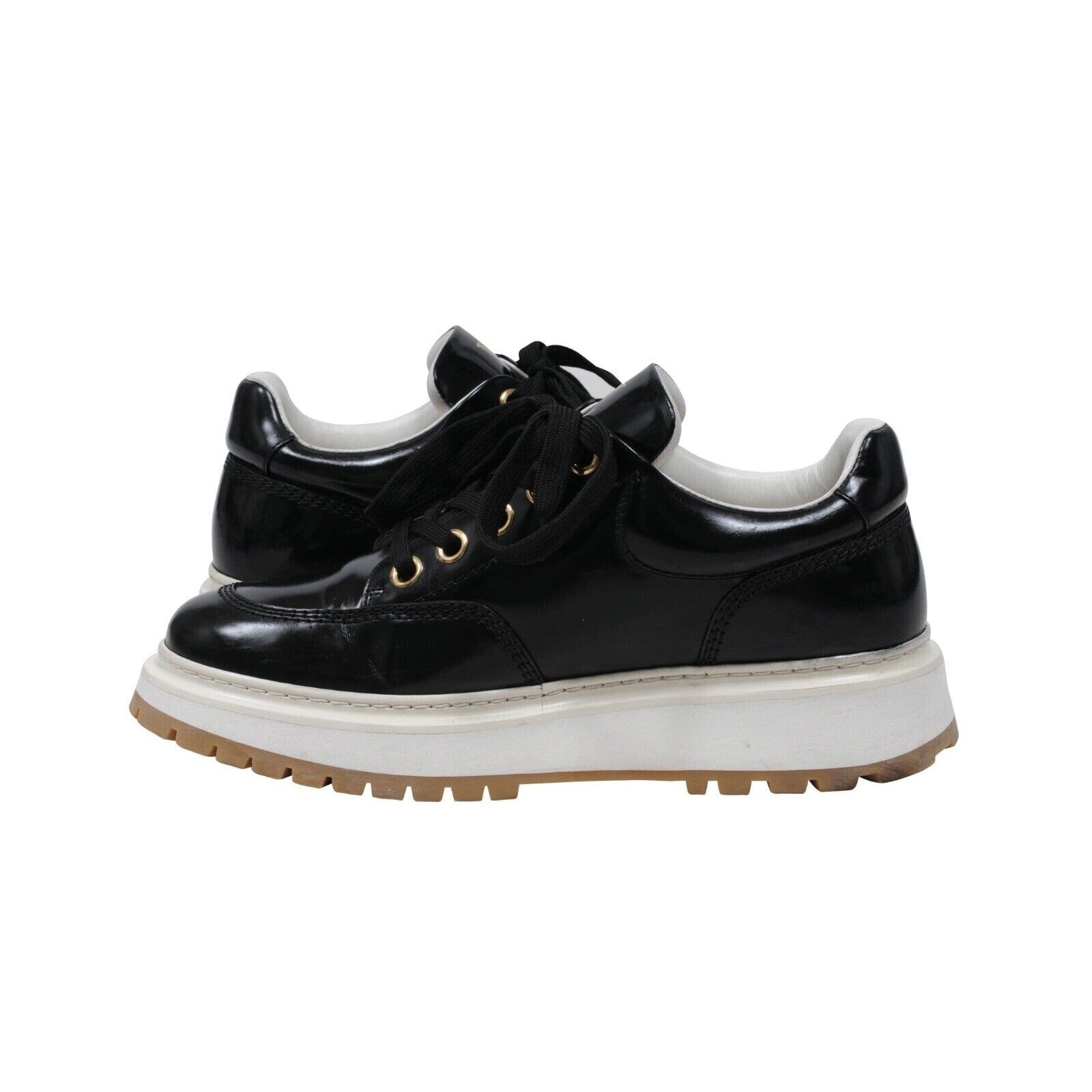 Louis Vuitton Abbesses Black Leather Chunky Derby Platform  display picture 1