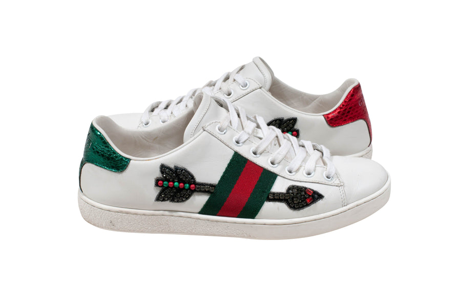 Ace Embroidered Arrow Sneakers GUCCI 