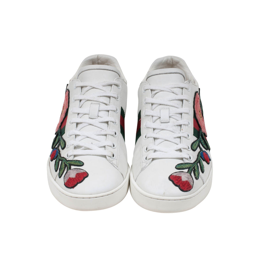 Ace Floral Embroidered Sneaker GUCCI 