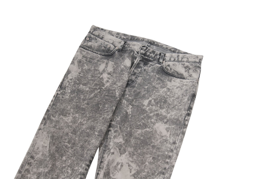 Acid Wash Bleach Denim Jeans (Gray) DIOR 
