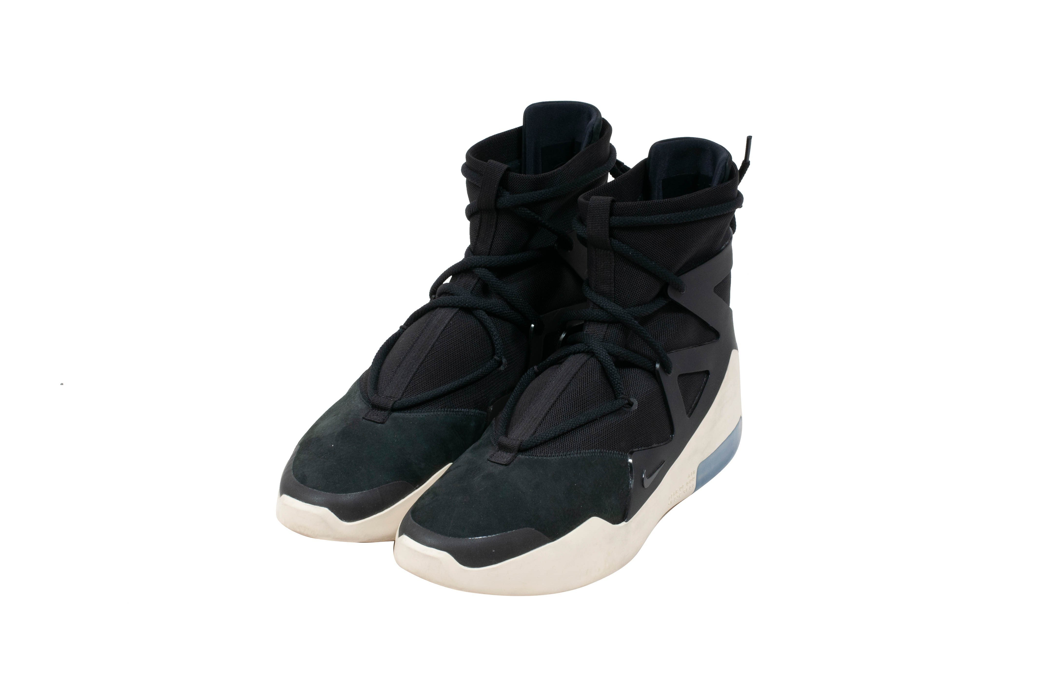 fear of god 1 black on feet