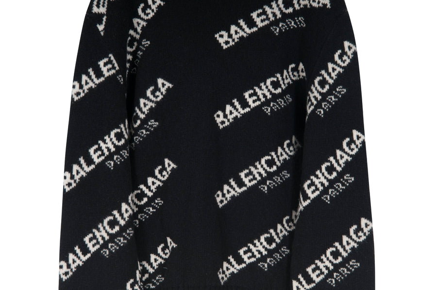 All Over Logo Print Sweater BALENCIAGA 