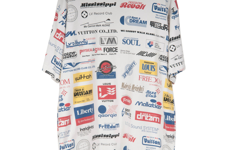 Allover Logos Printed T Shirt LOUIS VUITTON 