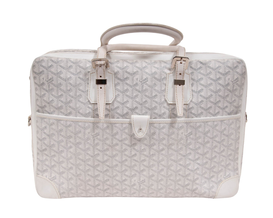 Goyard Goyardine Ambassade MM - White Handle Bags, Handbags - GOY36915