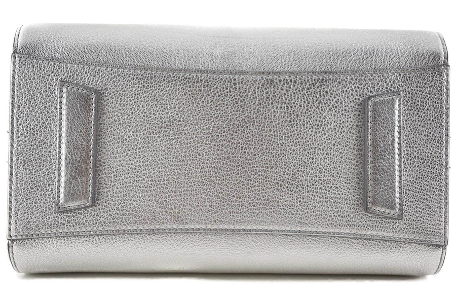 Antigona Small Metallic Silver Shoulder Top Handle Duffel Tote Bag GIVENCHY 