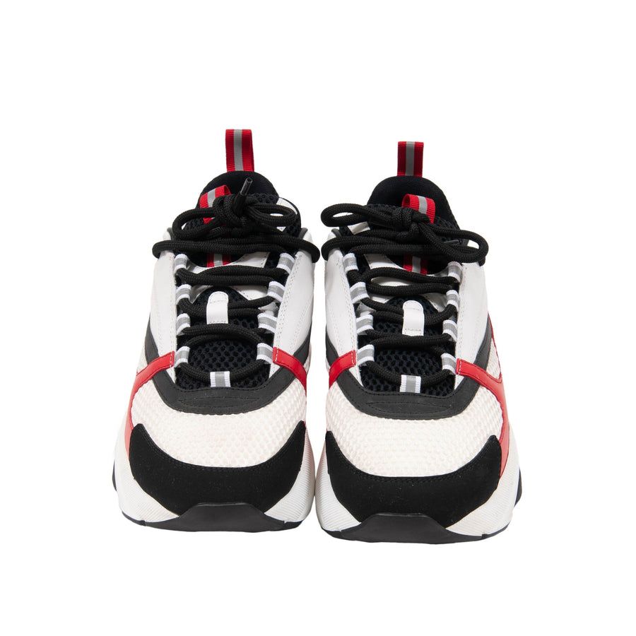 Dior White, Red, & Black 'B22' Sneakers