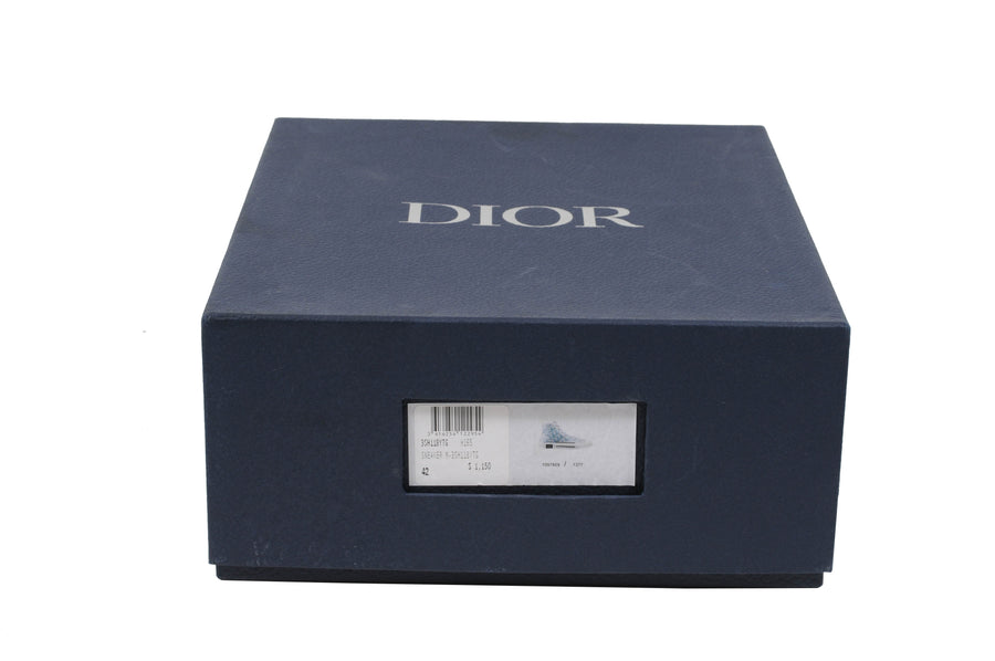 B23 Blue Dior Oblique Pixel Canvas High Top Sneaker DIOR 