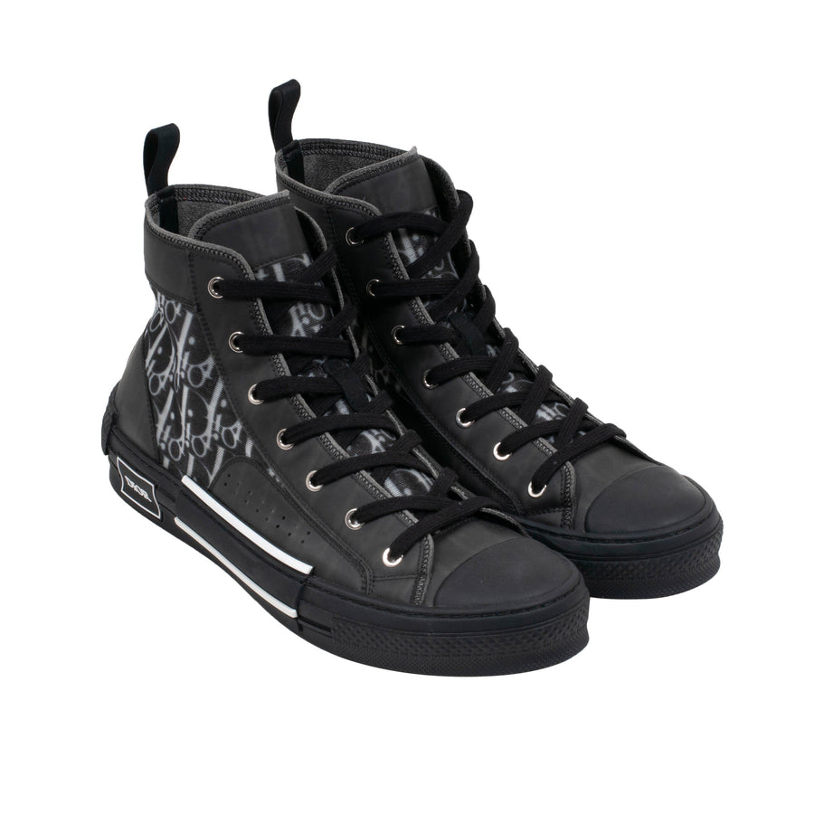B23 High Top Dior Oblique Sneaker (Black) DIOR 
