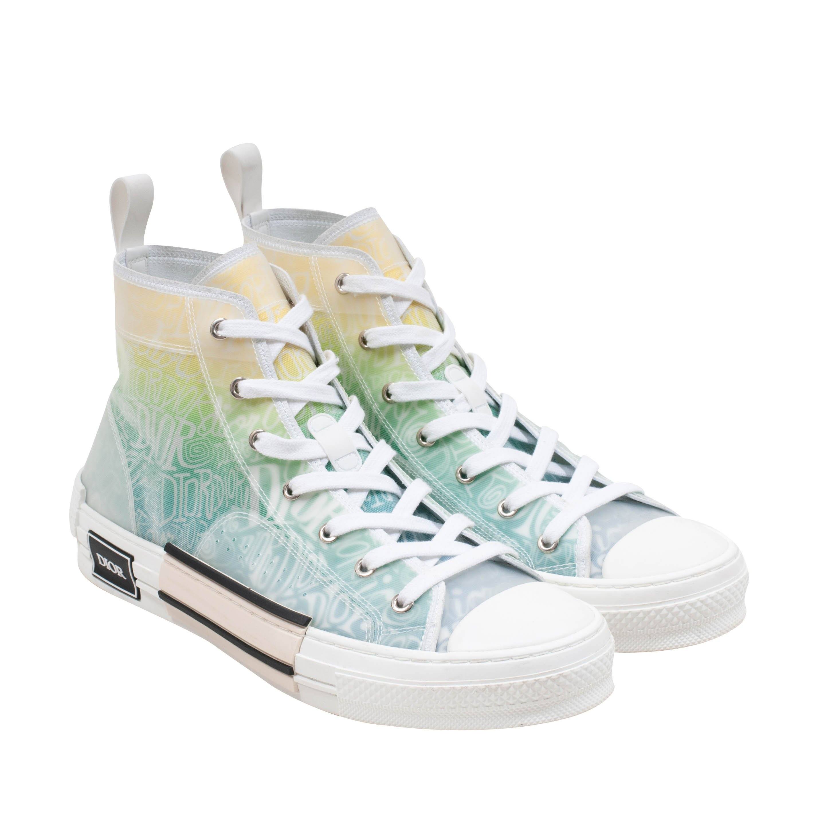 B23 High Top Sneakers (SHAWN Yellow & Green)