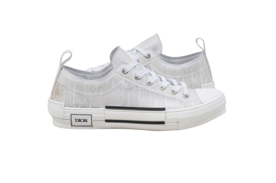 B23 Low Top Dior Oblique Sneakers (White) DIOR 