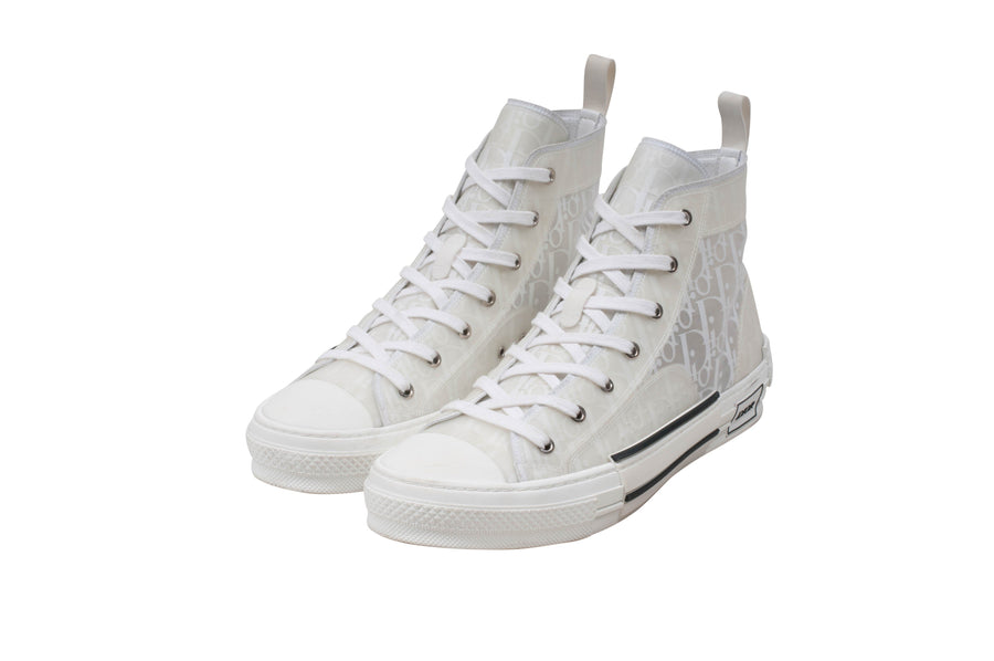 B23 White High Top Dior Oblique Sneaker DIOR 