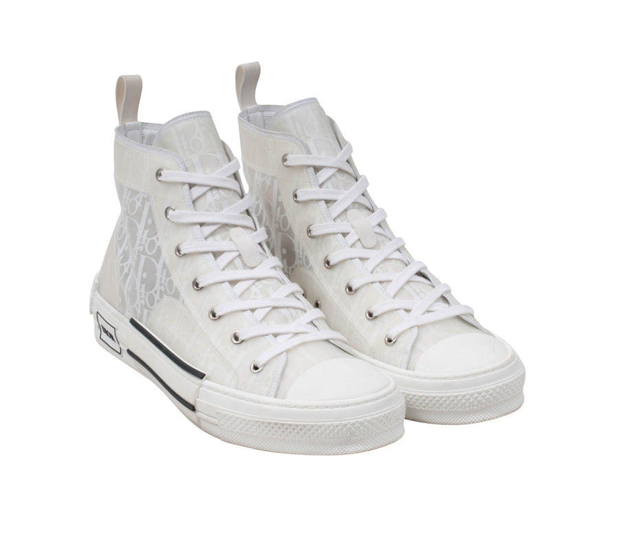 B23 White High Top Dior Oblique Sneaker DIOR 