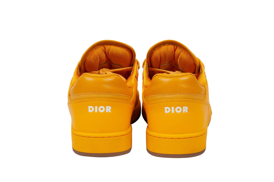 B27 Yellow Leather Low Top Galaxy Dior Oblique Sneakers DIOR 