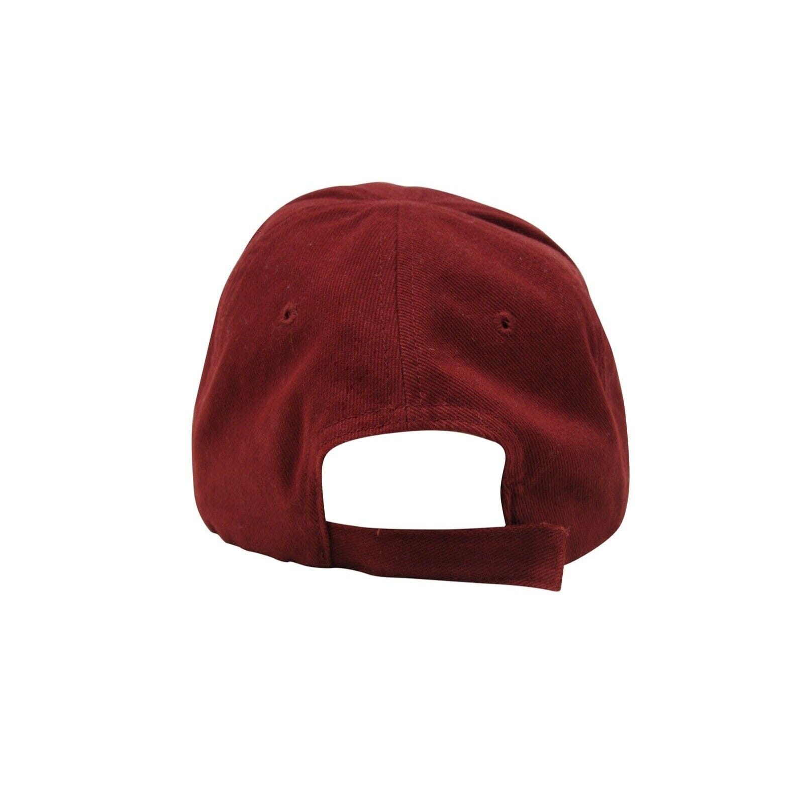 Balenciaga Mens Baseball Cap Large 59 CM Burgundy Red Black Logo