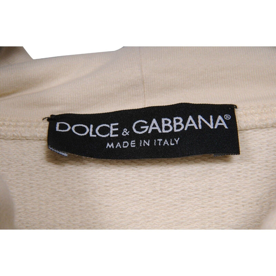 Beige Scarface Graphic Print Hoodie Dolce & Gabbana 