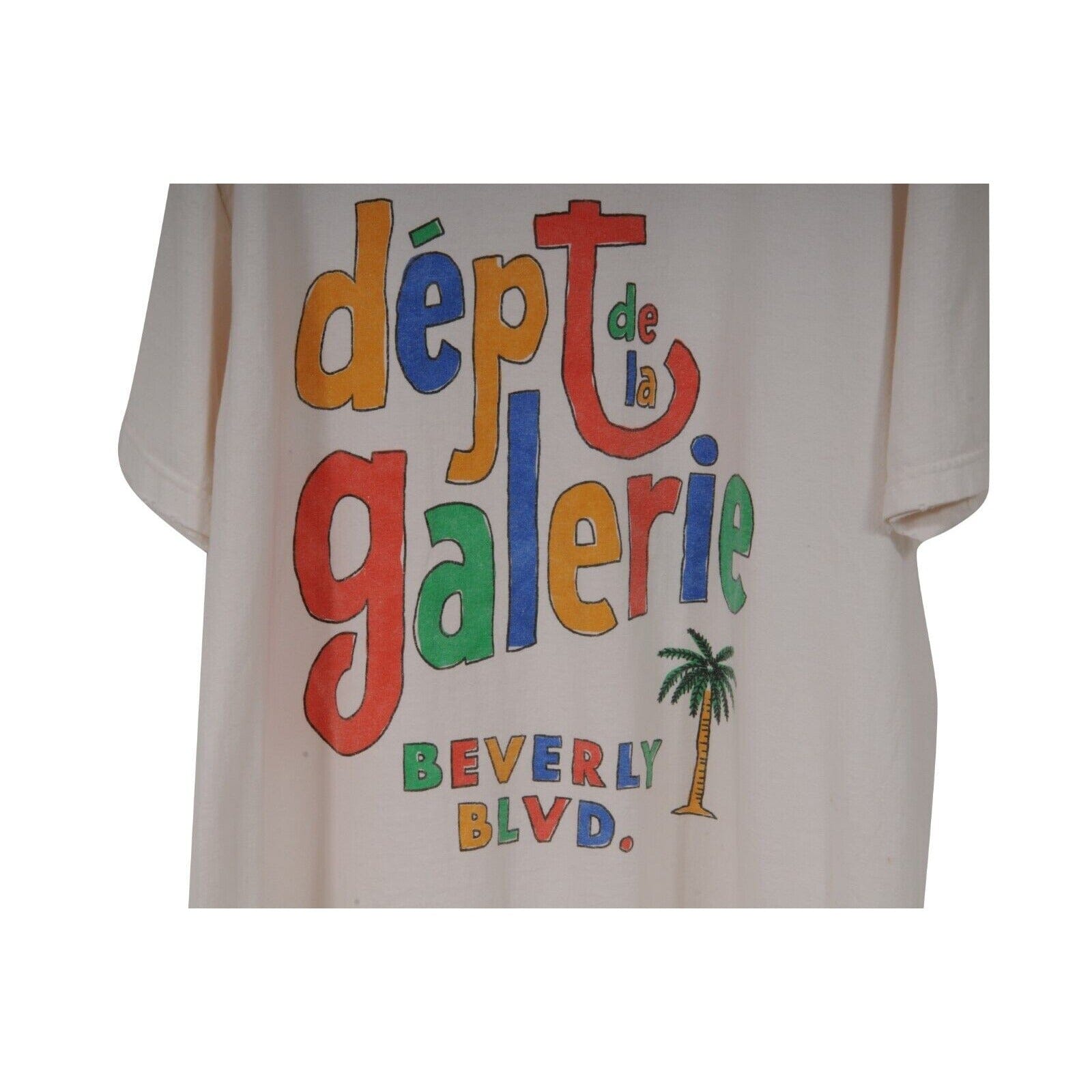 Gallery Dept men Beverly Hills Cafe T Shirt White Multicolor 