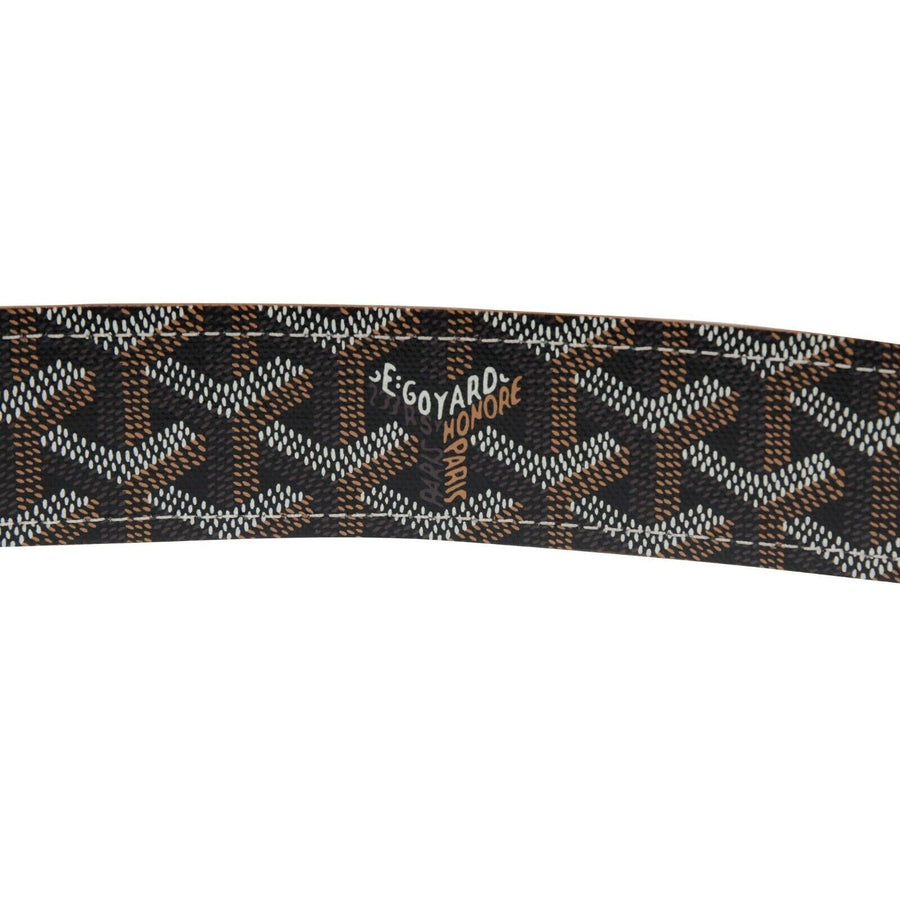 Goyard Florida 2 Belt Black Brown Goyardine Canvas Leather THE ECHELON