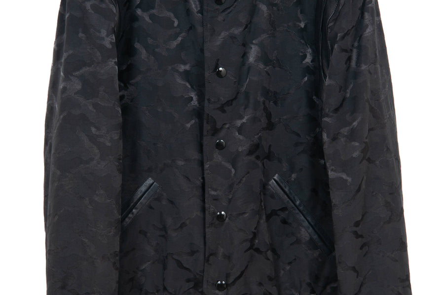 Black Camouflage Lightweight Teddy Jacket SAINT LAURENT 