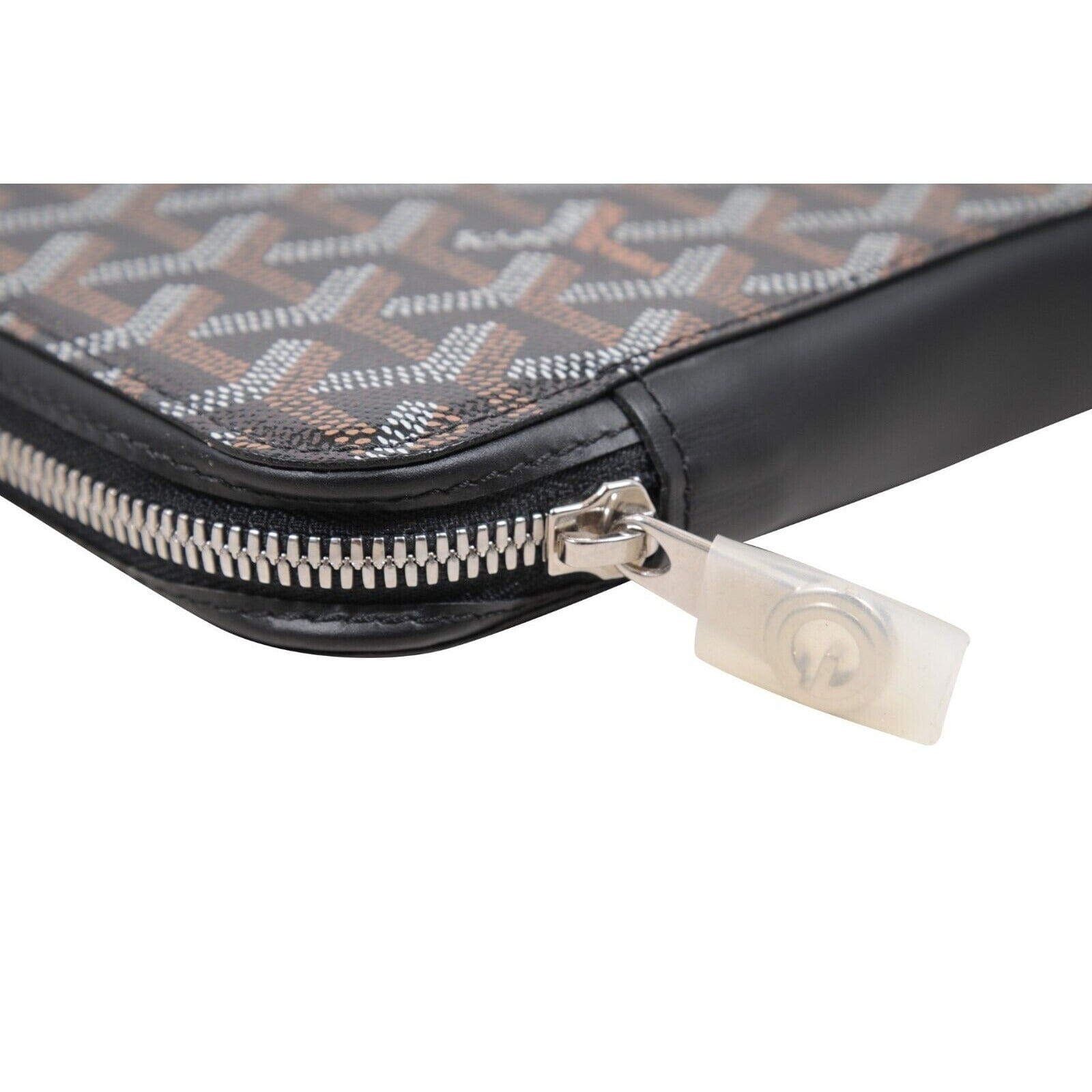 Goyard Black Opera Long Wallet Pouch Coated Canvas Travel Holder