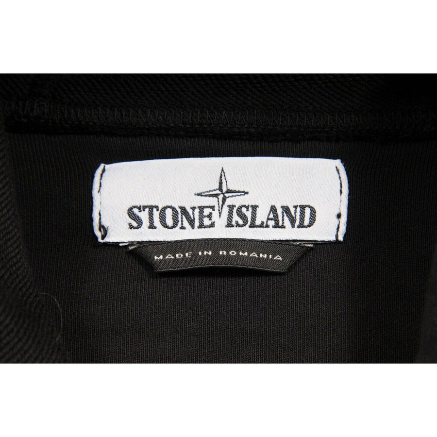 Black Compass Patch Logo Hoodie Stone Island 