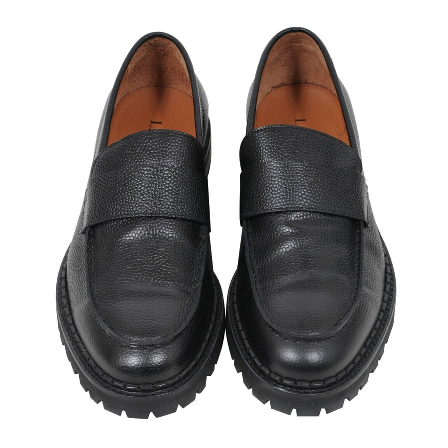 Lanvin Grained Leather Chunky Derby Sole Loafers L10 US 12 THE-ECHELON