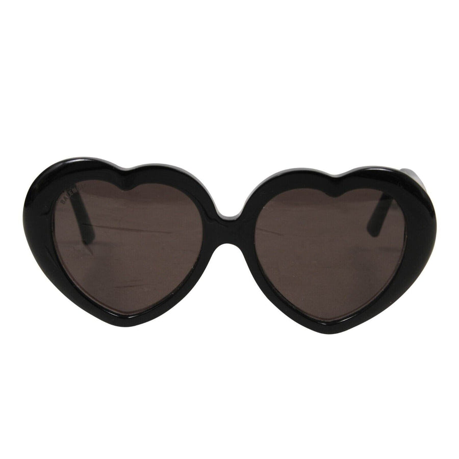 Black Heart Shaped Sunglasses BB0043S 001 BALENCIAGA 