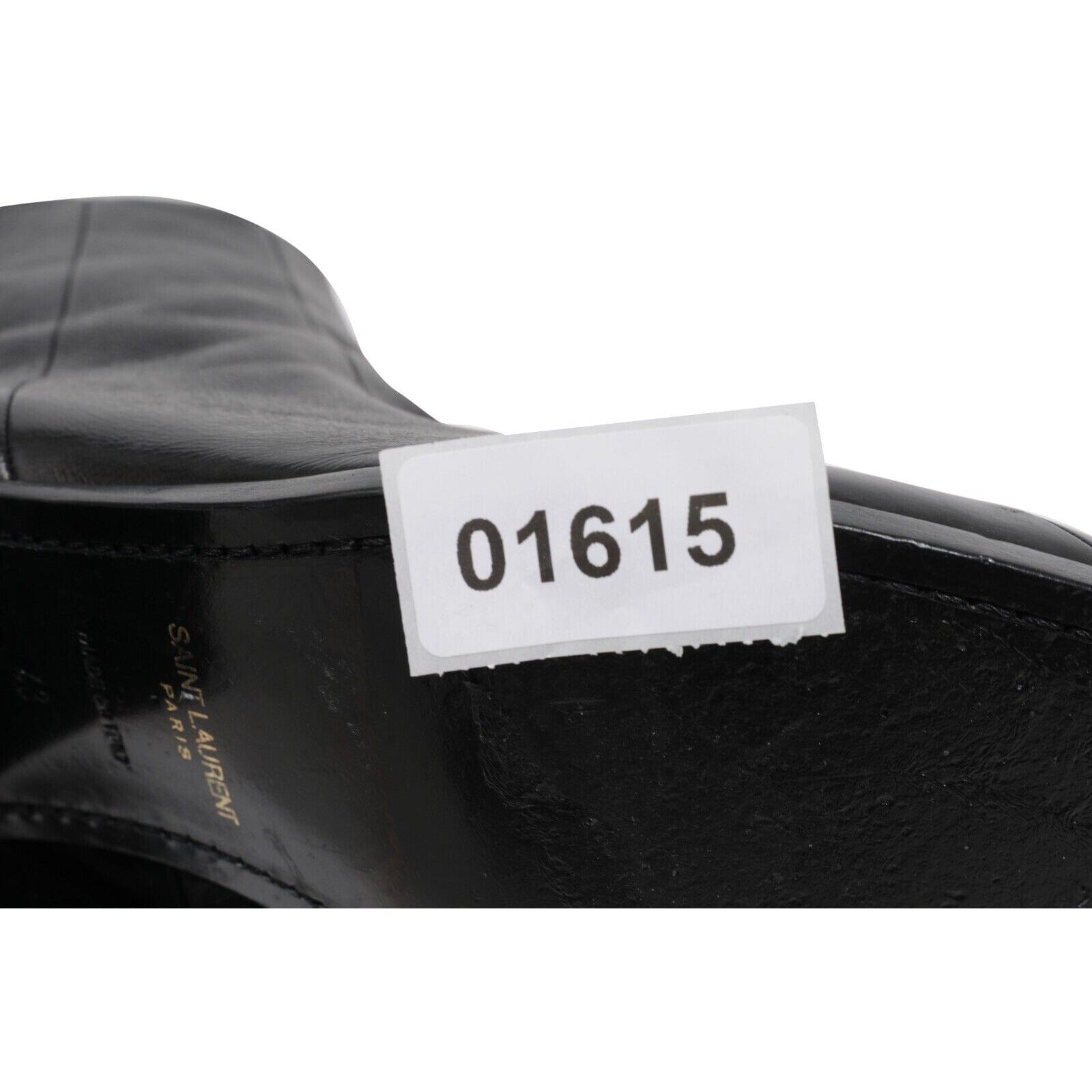 Saint Larent Black Leather 60mm Finn Western Boots 43 US 10 Hedi 